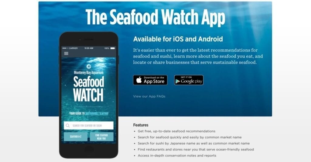 Seafood Watch Mobile App